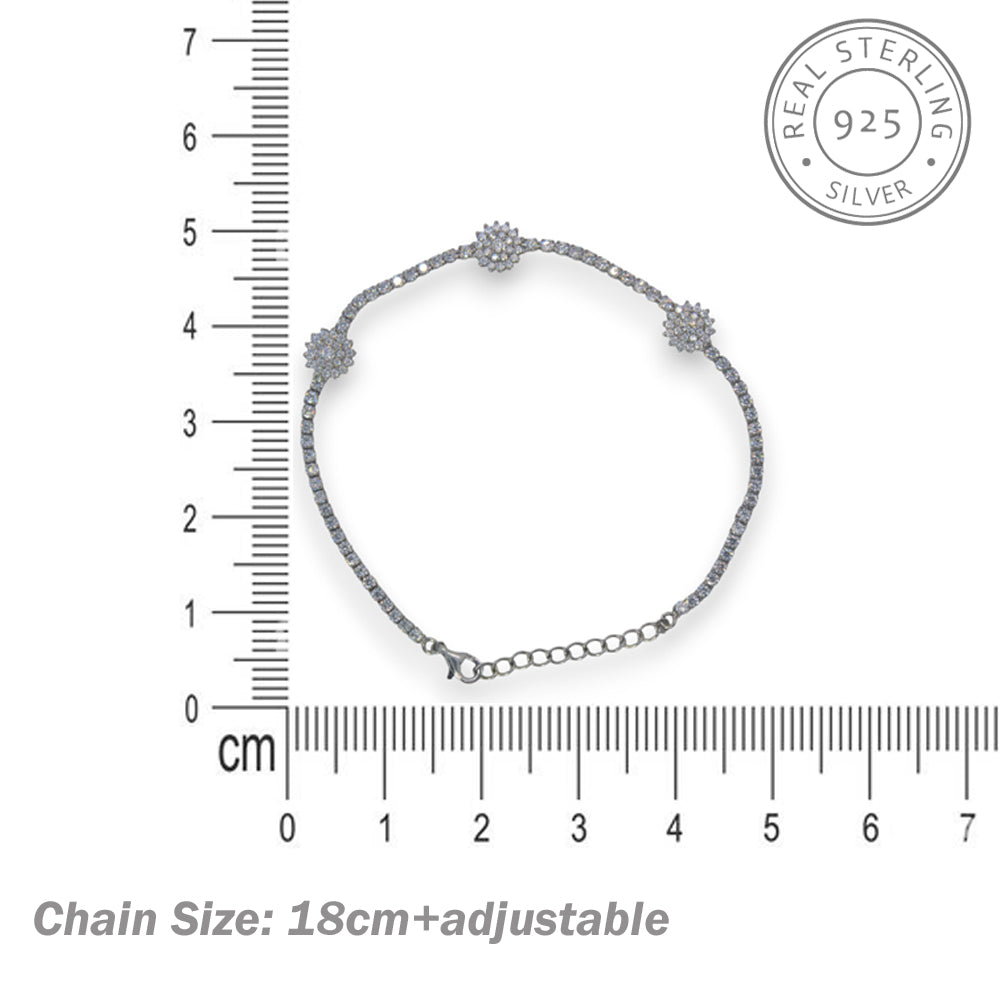 Rosa Silver Bracelet