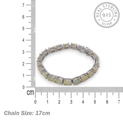 Silver Opal Bracelet