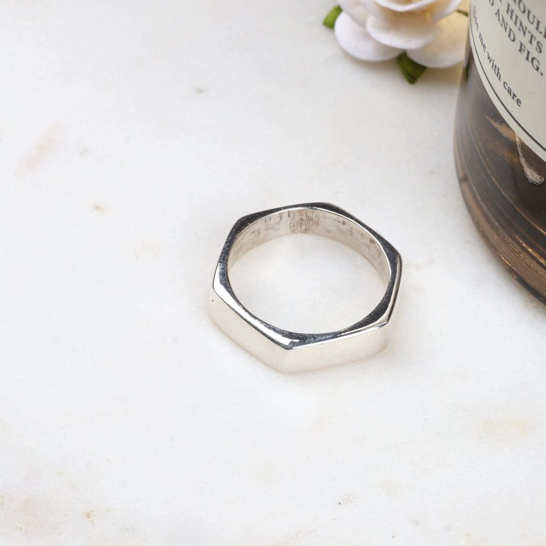Hexa Silver Band