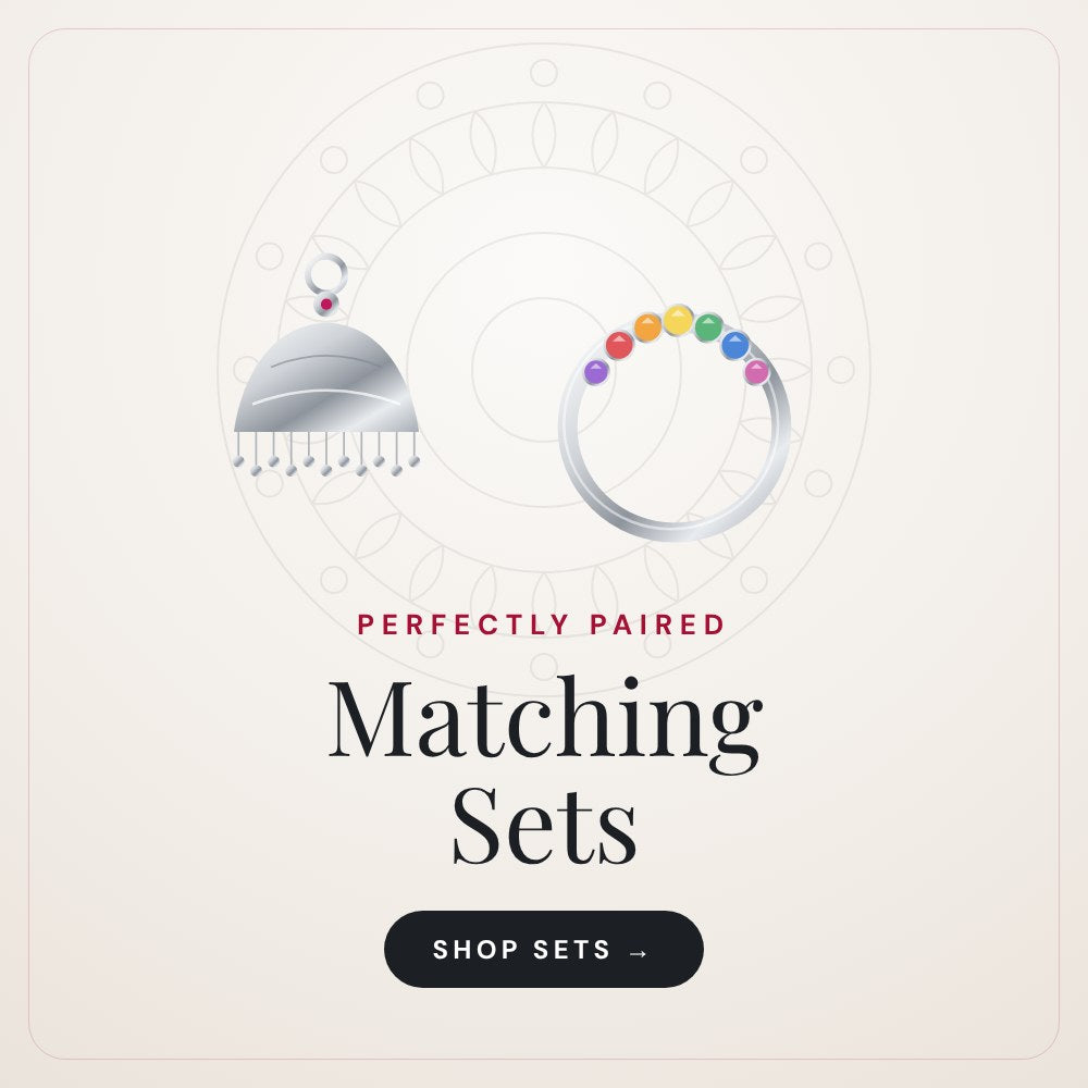 Matching silver jewellery sets